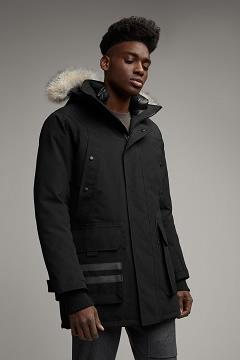 Chamarras Canada Goose Hombre Outlet - Erickson Abrigos Negros ES1789564